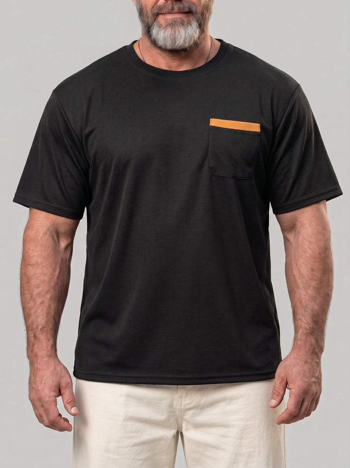 T-shirt en maille gaufrée — vue de dos