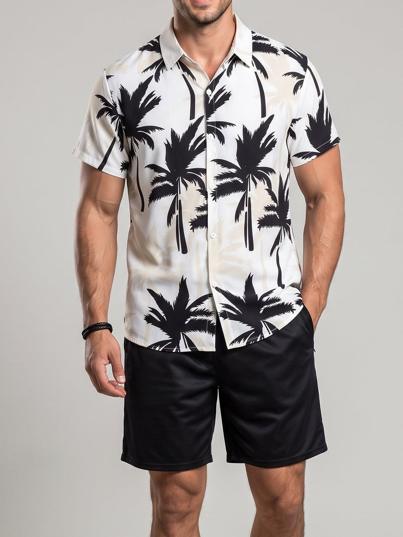 Ensemble chemise hawaïenne et short — vue principale du produit.