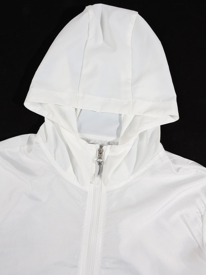 Veste d'été dégradée, détail de la capuche