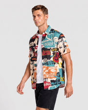 Chemise à manches courtes — vue portée de trois-quarts