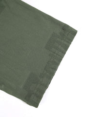 Ensemble sport coupe ample vert olive — détail ourlet