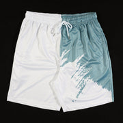 Tenue sport bleu clair, short vue à plat