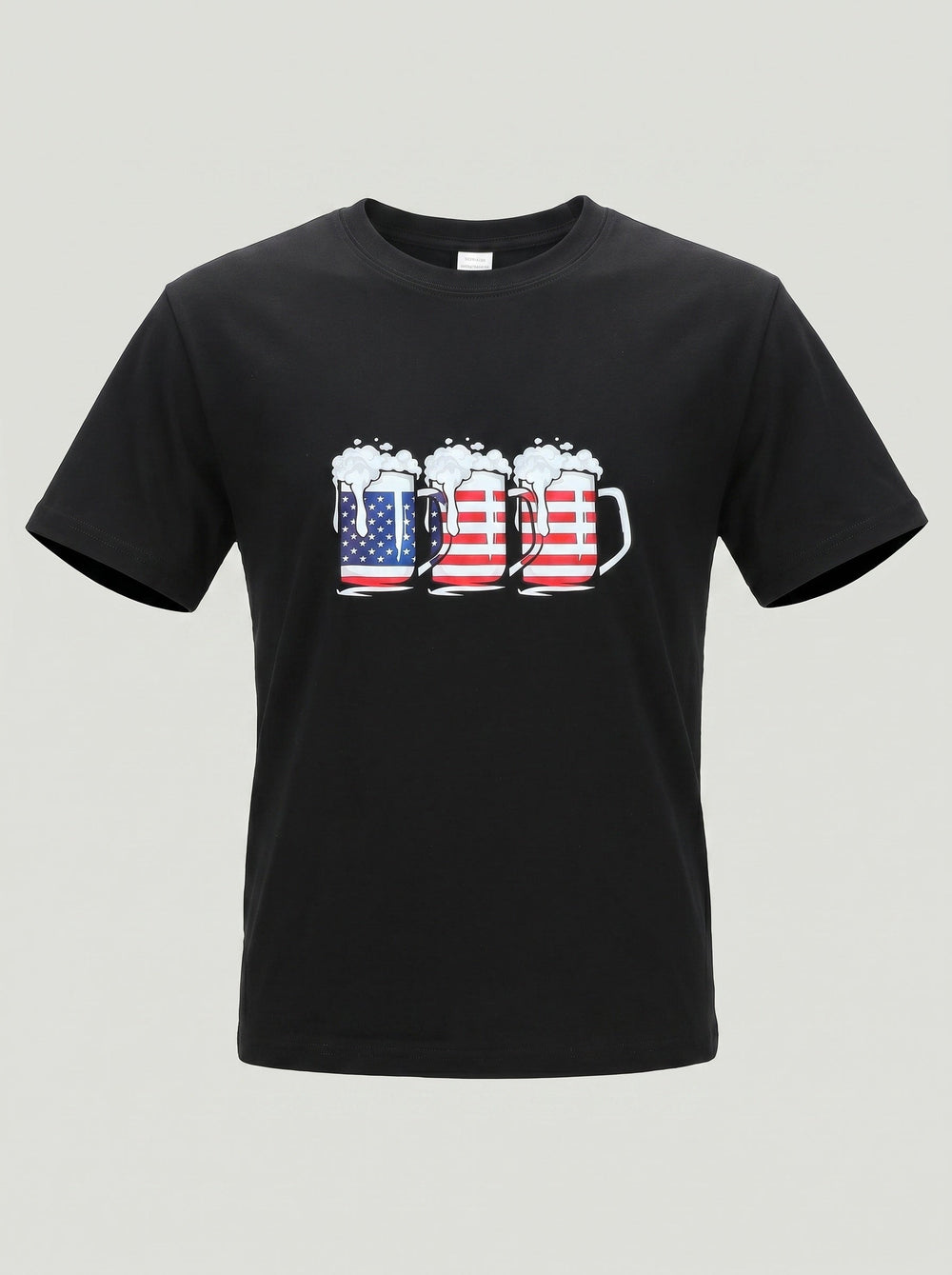 T-shirt noir décontracté — vue complémentaire du produit.