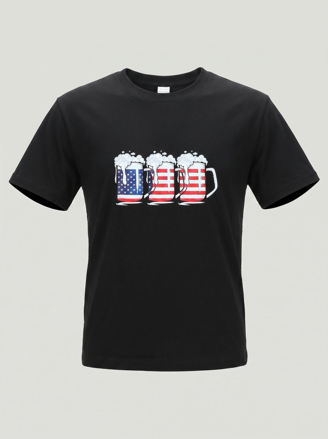T-shirt noir décontracté — vue complémentaire du produit.