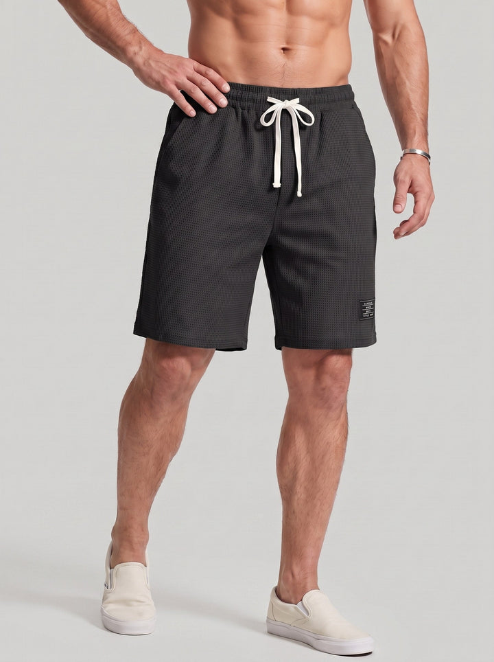 Short maille gaufrée, porté