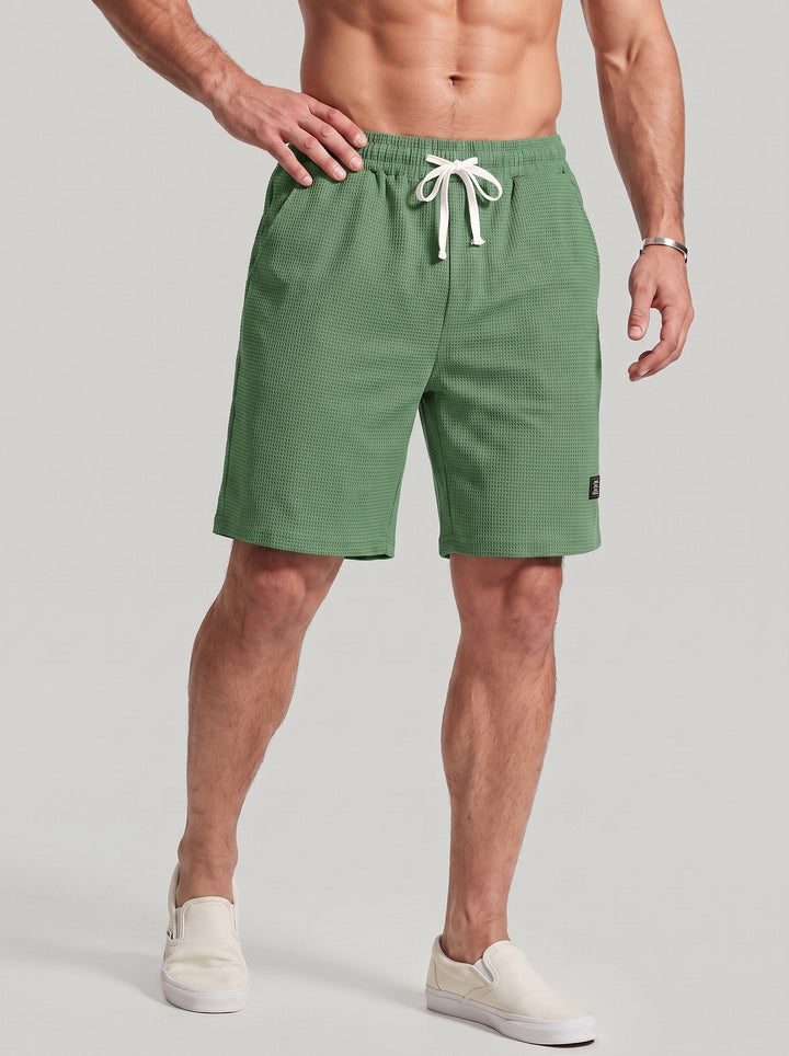 Short maille gaufrée, porté