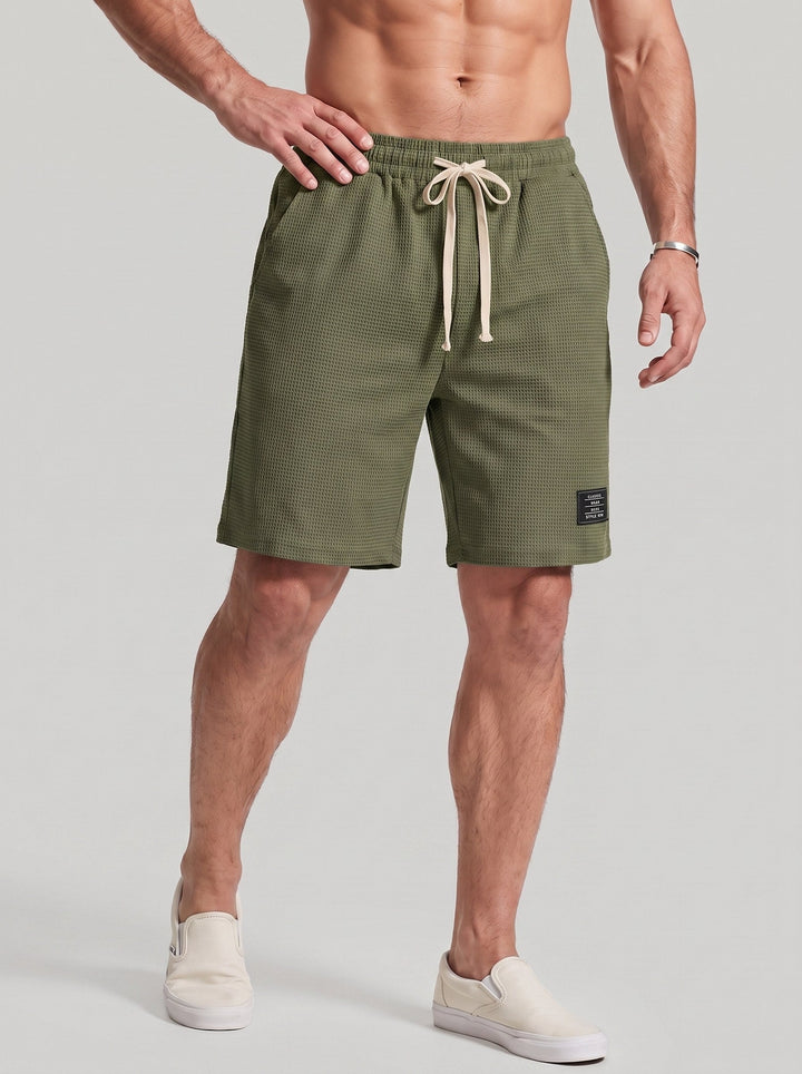 Short maille gaufrée, porté