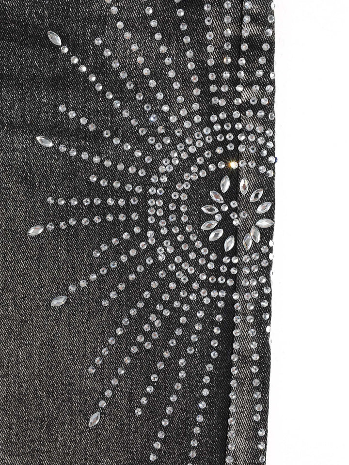 Short noir orné de strass — vue complémentaire du produit.