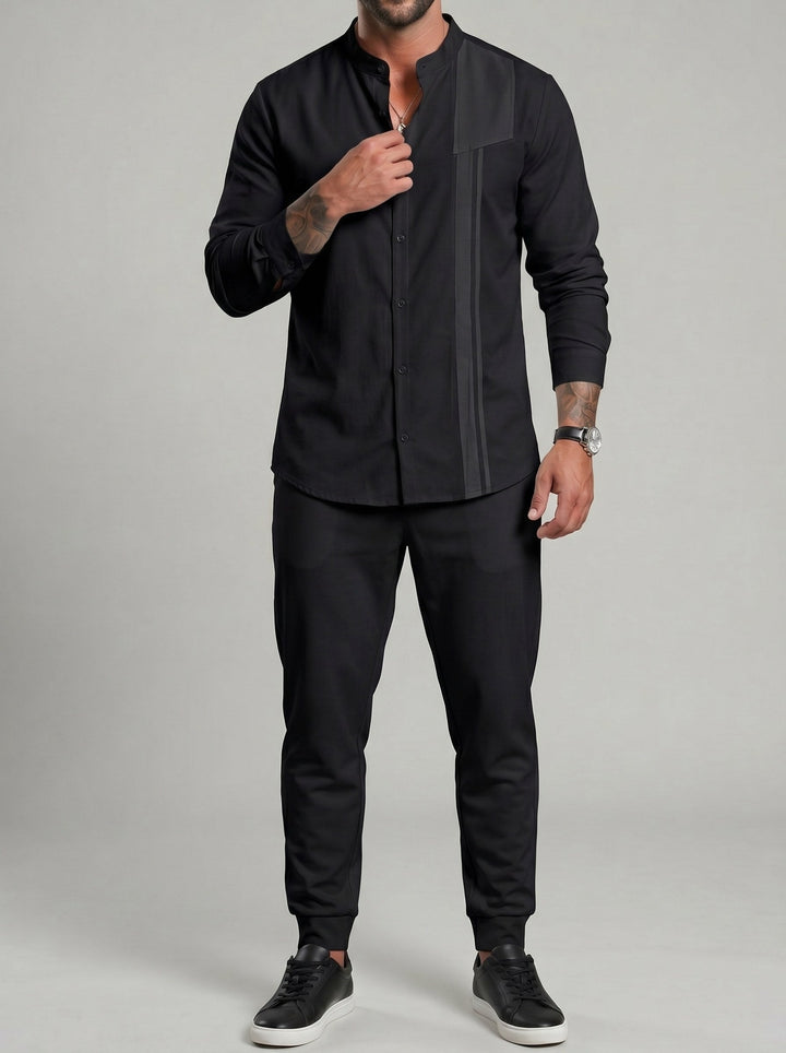 Ensemble haut imprimé et pantalon — vue complémentaire du produit.
