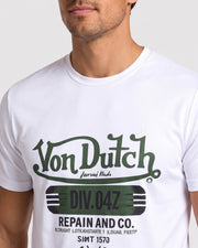 Ensemble décontracté à manches courtes — gros plan imprimé graphique sur le devant du t-shirt