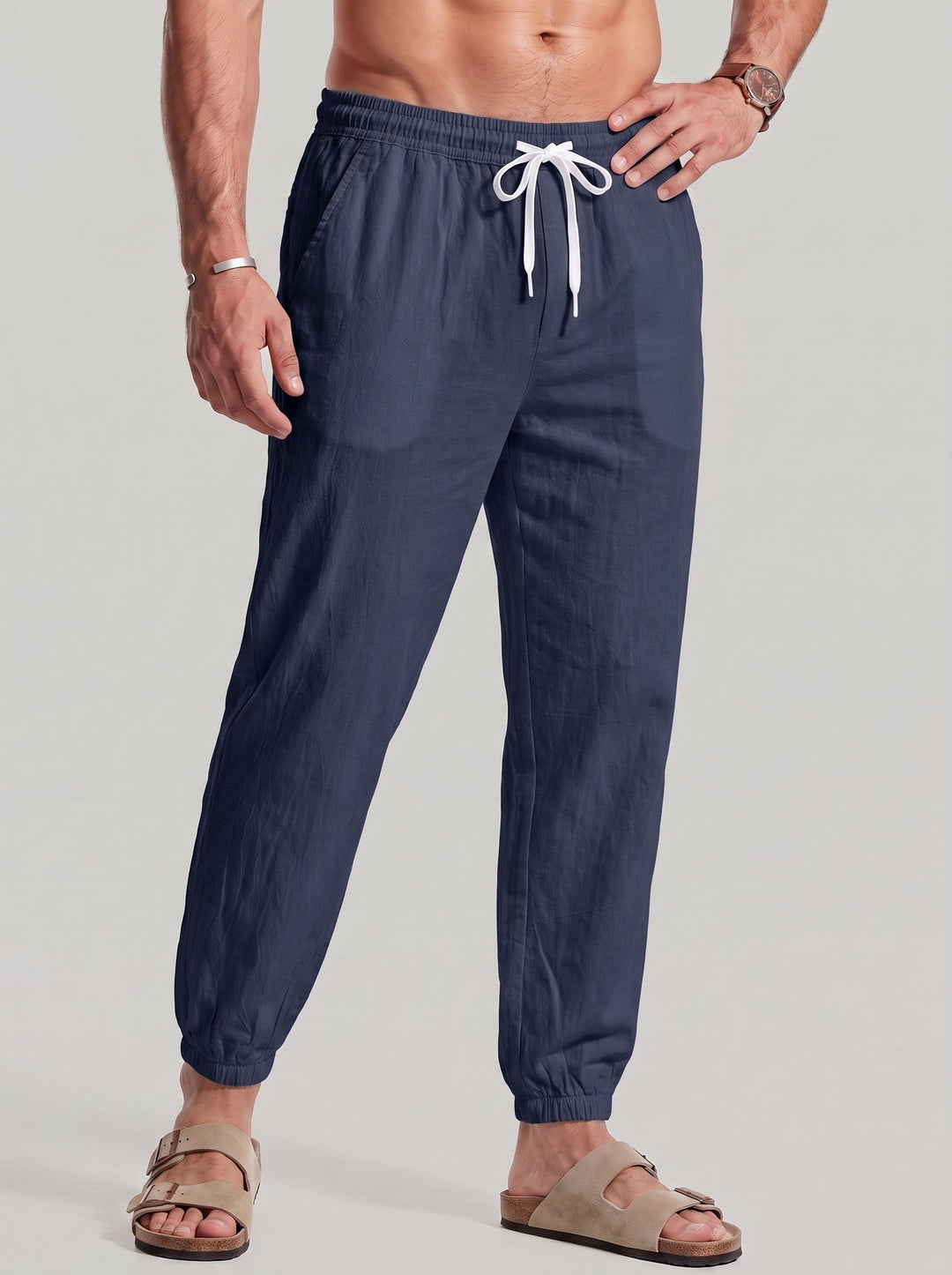 Pantalon court à coupe droite — vue complémentaire du produit.