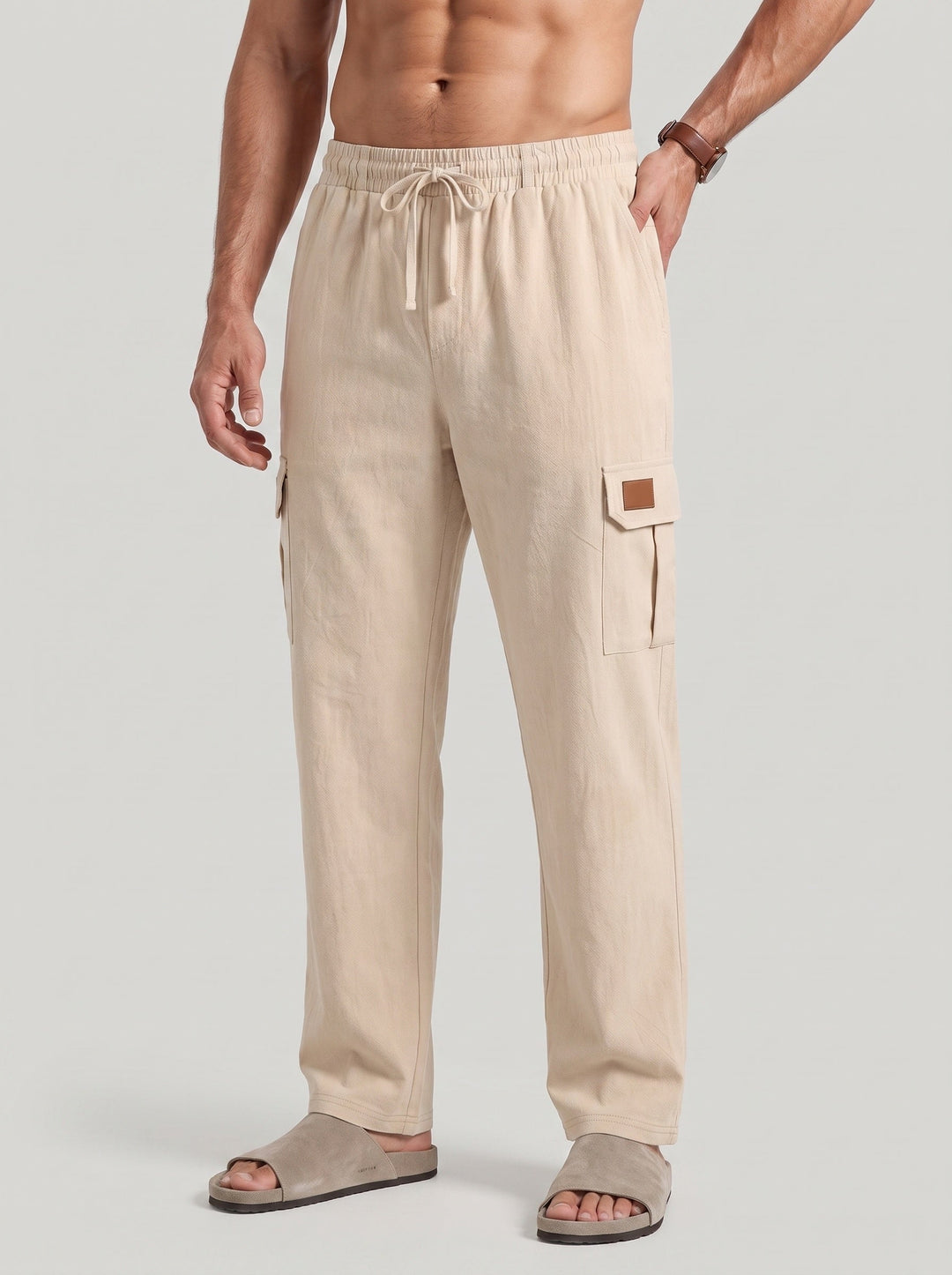 Pantalon cargo à cordon — vue principale du produit.