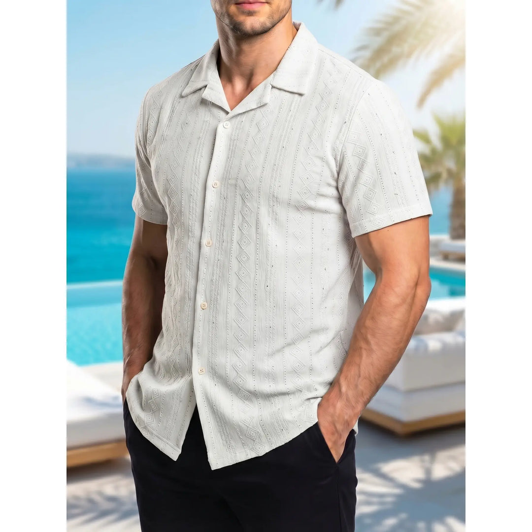 Chemise manches courtes unie