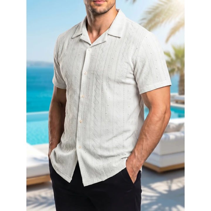 Chemise manches courtes unie