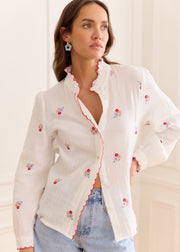Chemise gaze fleurie
