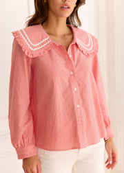 Blouse vichy rouge
