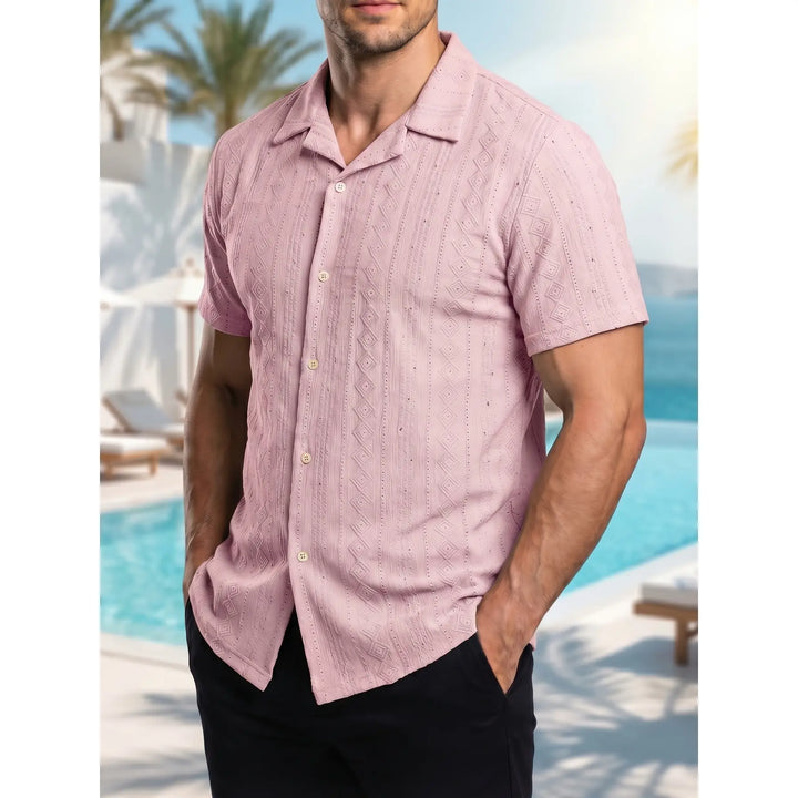 Chemise manches courtes unie