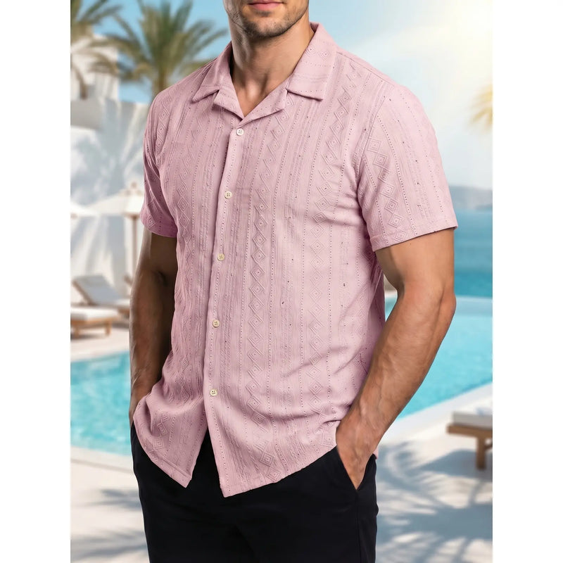 Chemise manches courtes unie
