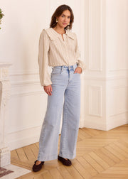 Jean structurant en denim clair