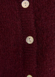Gilet bordeaux coupe loose