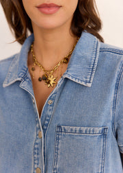 Robe denim multi-poches utilitaire