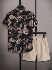Ensemble short à cordon — vue accrochée sur cintres, de dos