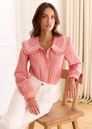 Blouse vichy rouge