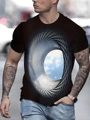 T-shirt à col rond — vue portée de face, autre prise