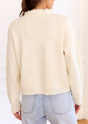 Gilet beige Arès — vue portée de dos