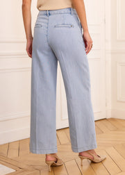 Jean taille haute bleu ciel