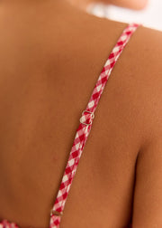 Top vichy rouge