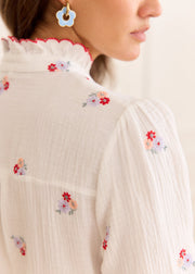 Chemise gaze fleurie