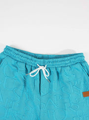 Ensemble t-shirt short motif relief