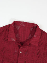 Chemise texturée trois coloris