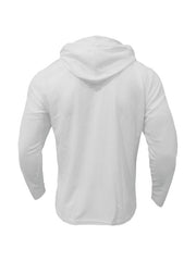 Ensemble sweat gaufré et pantalon blanc — pièce isolée, vue de dos