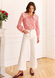 Blouse vichy rouge