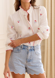 Chemise gaze fleurie