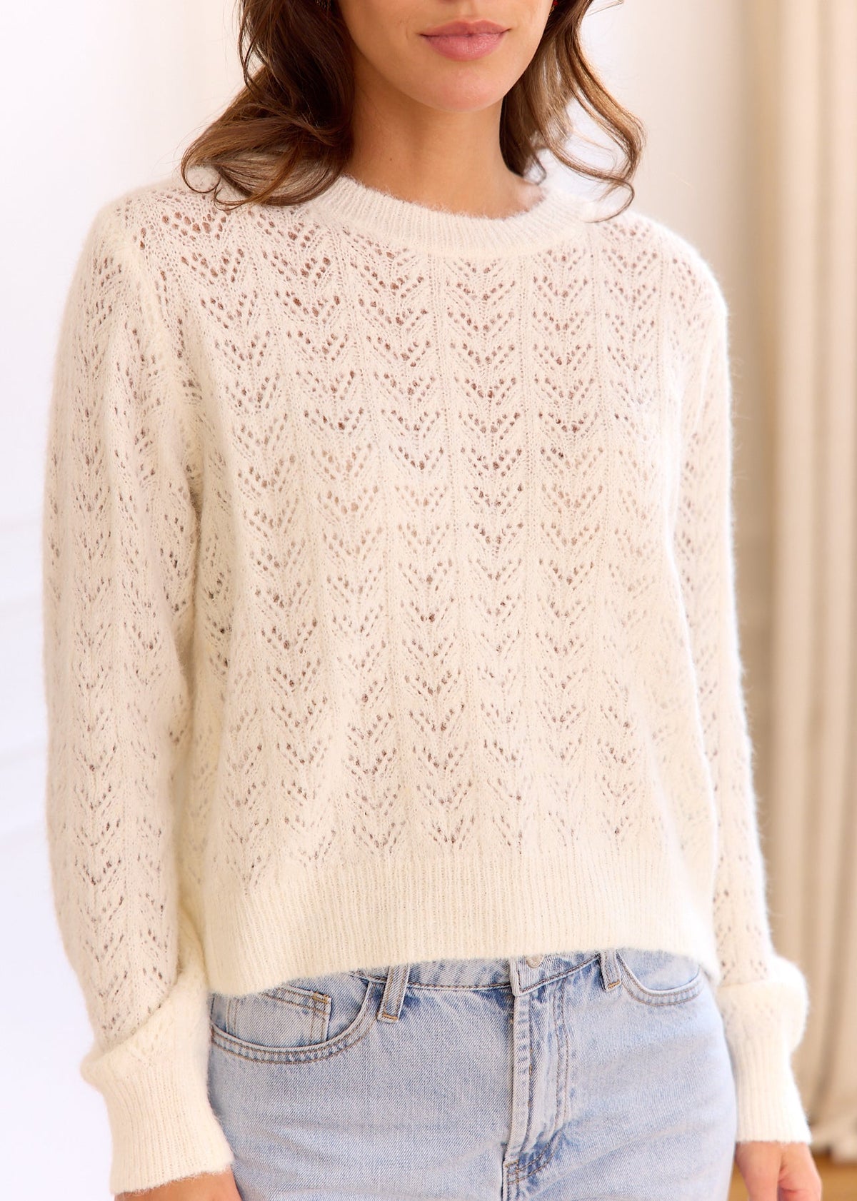 Pull beige Roxy