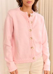 Gilet rose Sophie — vue de face, plan moyen