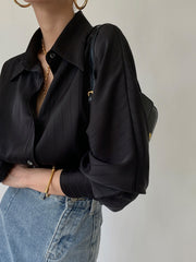 Chemise oversize col polo