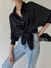 Chemise oversize col polo
