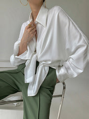 Chemise oversize col polo