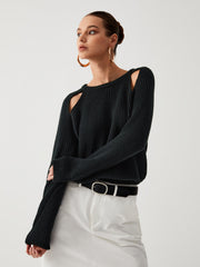 Pull à découpes
