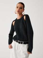 Pull à découpes