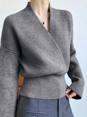 Pull portefeuille tricoté