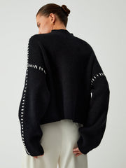 Pull col montant oversize