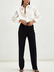 Chemise oversize boutonnée coton