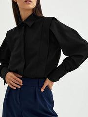 Chemise oversize boutonnée coton