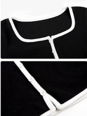 Chemise col carré manches longues
