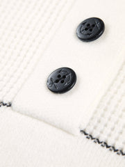 Pull col ouvert boutonné